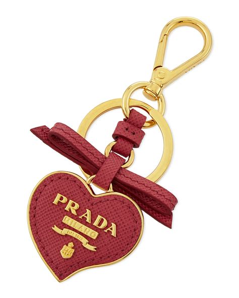 prada heart keychain|prada keychain sale.